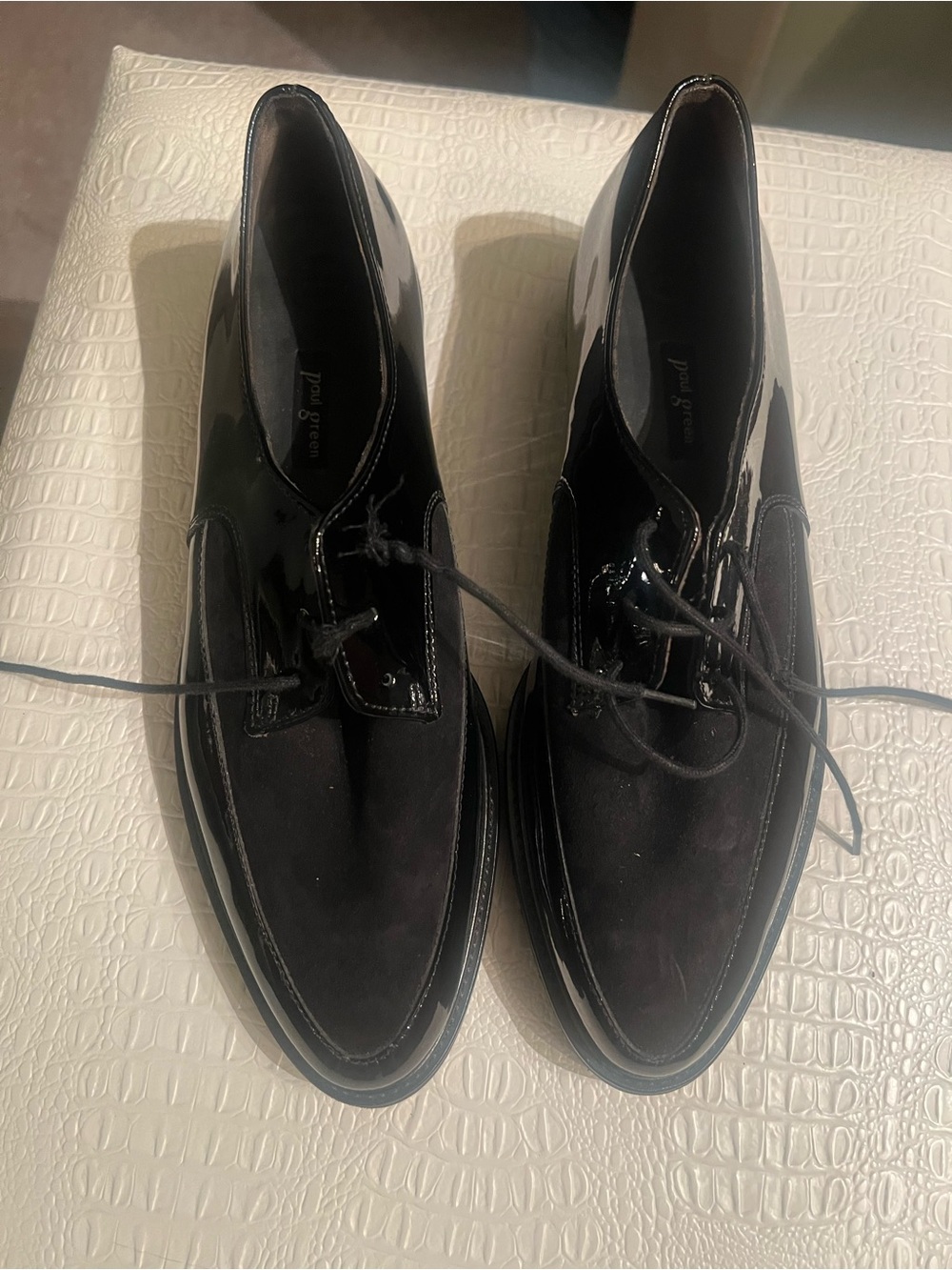 Paul Green flats loafers black 10